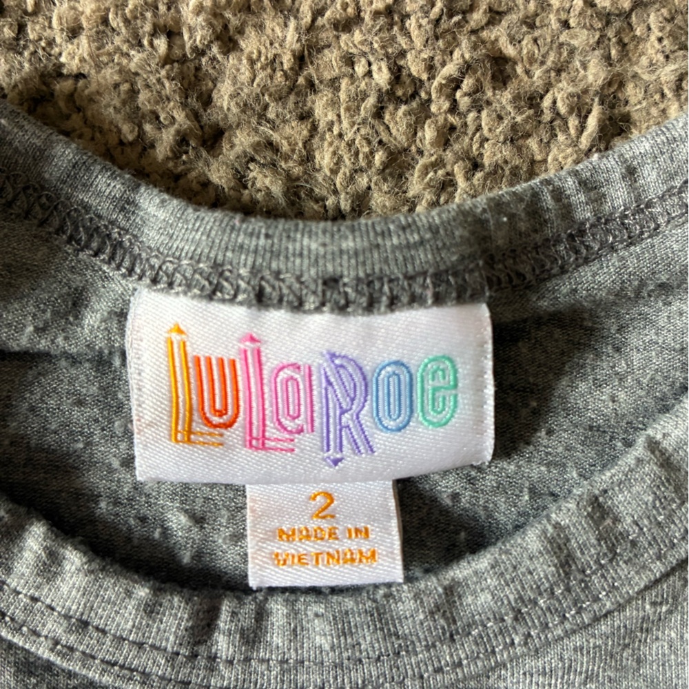 LuLaRoe Heather Gray Tee
